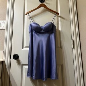 Oh Polly mini dress in Periwinkle - size 6 - fits like a s/m - cups are B-C cups